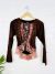 Brown Long Sleeve Top