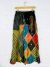 Multicoloured Patchwork Stripe Long Skirt 