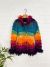 Rainbow Knitted Hood Top