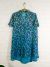 Turquoise Short Sleeve Dress
