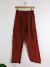 Red Stonewashed Stripe Trousers