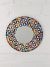 Multi Coloured Round Mosaic Mirror 30 cm