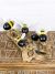 Five Bees On Wood 29 x 18 x 15 cm