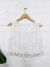 White Sleeveless Crochet Crop Top - 100% Cotton