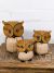 Set Of Three Chunky Owls