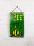 Bee Happy Wall Plaque 40x24.5 cm