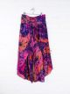Recycled Sari Silk Long Open Leg Trousers 100% Polyester