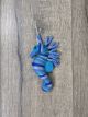 Felt Hanging Blue Seahorse 16 x 8 cm - 100% Wool