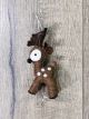 Felt Brown Hanging Bambi 13 x 6 cm - 100% Wool