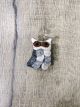 Felt Grey Owl Brooch 6 x 4 cm - 100% Wool
