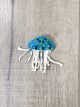 Felt Jellyfish Brooch 7 x 6 cm - 100% Wool