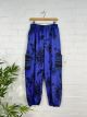 Purple Harem Trousers - 100% Cotton