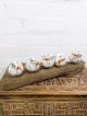 LIMTED STOCK - Five White Birds On Log 14x42x8cm