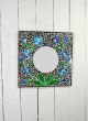 LIMITED STOCK - Square Mosaic Flower Mirror 40cm