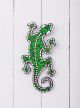 LIMITED STOCK - Green Mosaic Gecko Mirror 30 x 18cm