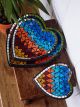 LIMITED STOCK - Set Of 3 Heart Mosaic Bowls 30, 25, 18cm