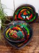LIMITED STOCK - Set Of 3 Heart Multi Coloured Mosaic Bowls 30, 27, 21cm