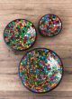 LIMITED STOCK - Set Of 3 Round Rainbow Bowls 38, 30, 28cm