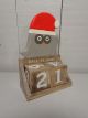 LIMITED STOCK - Christmas Owl Calendar 16 x 10 x 5cm
