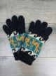 Llama Wool Lined Full Finger Gloves - 6 Assorted Colours