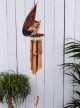 Owl And Leaf Windchime 70 x 22 x 22cm