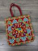 Elephant Embroidered Shopping Bag - 100% Cotton 40 x 40 cm