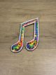 Rainbow Mosaice Musical Double Quaver 25x17 cm
