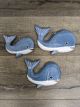 Set Of Three Wall Mounted Whales 20