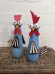 Set Of Two Thin Chickens 28x13x6 cm