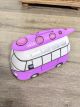 Purple Campervan Money Box - Assorted Colours - 12 x 11 x 21 cm