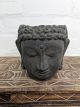 Grey Concrete Buddha Head Planter 12x12x13 cm