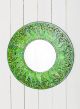 Green Round Sun Mosaic Mirror 60cm