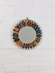 Multi Coloured Round Mosaic Mirror 30 cm