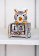Wooden Cat Calendar 10 x 8cm