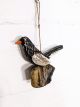Black Single Bird On String 16 x 5 x 15 cm