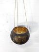 Coconut Gold Painted Hanging T-Light Holder 12 x 14 x 14cm