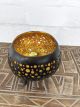 Coconut Gold Painted Bowl on Legs 12 x 12 x 12cm