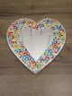 Multi Coloured Mosaic Heart Mirror 40x40 cm