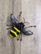 Metal Wall Bee Round 15 x 17 x 3 cm