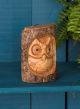 Small Carved Owl Wall Hanger 17 x 11 x 5cm