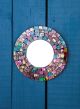Round Rainbow Mosaic Mirror 20cm