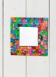 Square Rainbow Mosaic Mirror 20 x 20cm