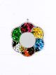 Mosaic Flower Mirror 30 cm