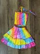 Pastel Rainbow Skirt And Top Set