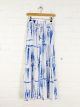 White Blue Snake Dye Flares