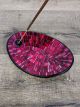 Red Oval Mosaic incense Holder