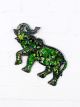 Green Mosaic Elephant Wall Plaque 30 x 21 cm