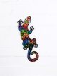 Rainbow Mosaic Gecko Wall Plaque 34.5 x 11 cm