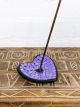 Purple Heart Mosaic Incense Holder 12 x 3 cm