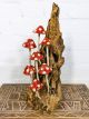 Red Toadstools On Driftwood 40 x 20 x 18 cm